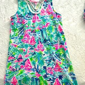 Lilly Pulitzer sleeveless, short dress or beach cover up for kids.